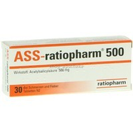 ASS Ratiopharm 500mg Tabletten
