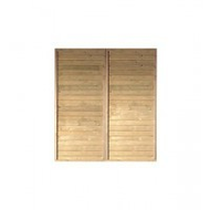 Karibu Seitenwand f�r Einzel- und Doppelcarport