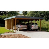 Skanholz Doppel-Carport Walmdach