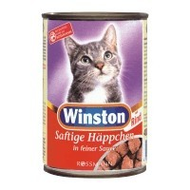 Winston H�ppchen in Sauce f�r Katzen, mit Rind