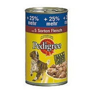 Pedigree mit 5 Sorten Fleisch