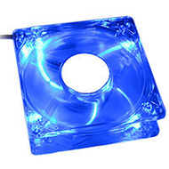 LISTAN Revoltec LED-L�fter Blau 80mm