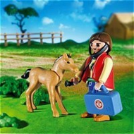 Playmobil 5820 Tier�rztin und Fohlen