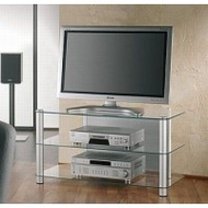 VCM Design TV-Rack "Siena" Klarglas