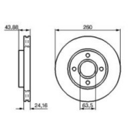 Ford Escort Bremsscheibe