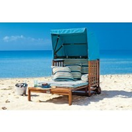 Strandkorb mit Fu�ablage