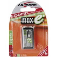 Ansmann maxE+ 9V E-Block Accu 250mAh