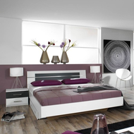 Rauch packs Burano Bett mit 2 Nachttischen