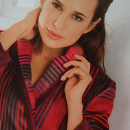 Caw� Damen Bademantel rot