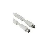 Hama Antennen-Kabel mit Ferritkernen 85 dB, 3 m, Wei�
