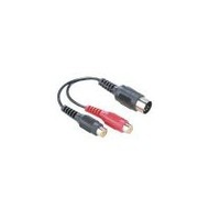 Hama Audio-Adapter 2 Cinch-Kupplungen - 5-pol.-DIN-Stecker