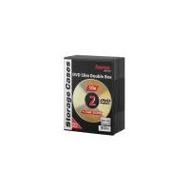 Hama DVD-Doppel-Leerh�lle Slim 10, Schwarz