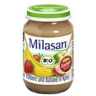 Milasan Erdbeere und Banane in Apfel