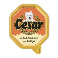 Cesar mit Kalb-St�ckchen und Gefl�gel