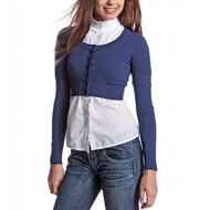 Damen-cardigan-blau