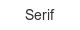 serif