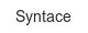 syntace