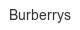 burberrys