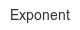 exponent