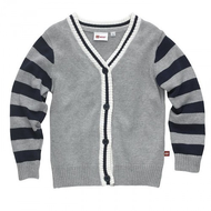 Kinder-strickjacke-grau