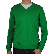 Herren-v-pullover-gruen