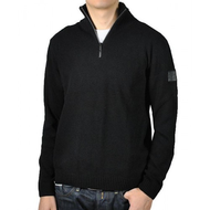 Herren-strickpullover-schwarz