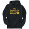 Herren-hoodie-schwarz-print