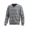 Herren-pullover-grau-gestreift