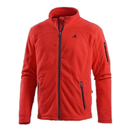 Herren-fleecejacke-rot