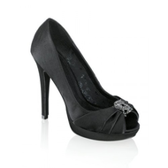 Peeptoe-satin