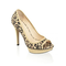 Peeptoe-veloursleder