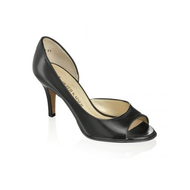 Peeptoe-schwarz-glattleder