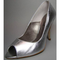 Pumps-silber-leder