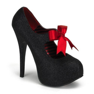 Pumps-schwarz-glitter