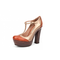 Pumps-braun-plateau
