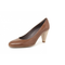 Pumps-braun-glattleder