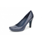Pumps-blau-leder