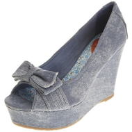 Pumps-blau-denim