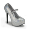 Bordello-pumps-silber