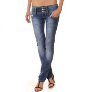 Damenjeans-blau