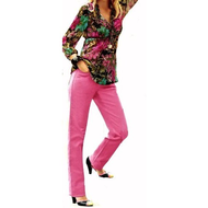 Damen-jeans-hose-pink