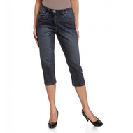 Damen-3-4-jeans-blau