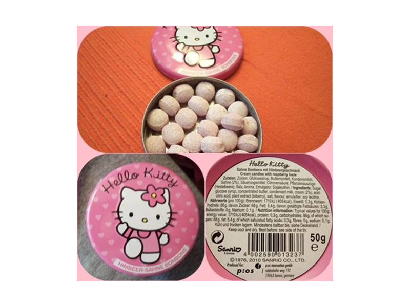 Hello Kitty Sahne Bonbons mit Himbeergeschmack Testbericht bei yopi.de