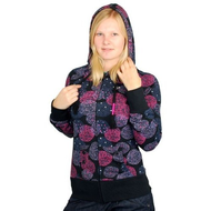 Damen-kapuzenjacke-print