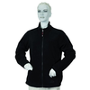 Damen-jacke-schwarz-fleece
