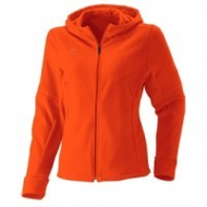 Damen-jacke-orange-fleece