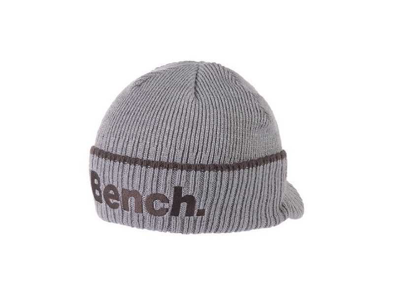 Bench Herren Mütze Beanie Wintermütze Strickmütze grau One size 