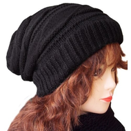 Strickmuetze-schwarz-xxl