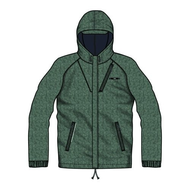 Herrenwinterjacke-kapuze