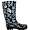 Gummistiefel-schwarz-blumen